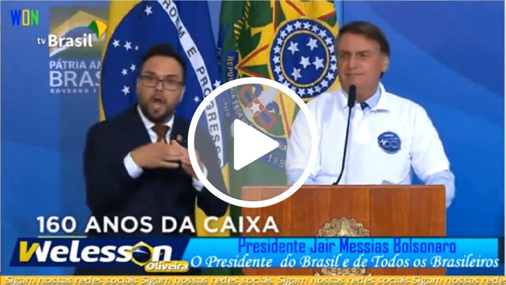 Presidente Bolsonaro Abre o Coração: "Como é Bom Estar á Frente de Uma Nação Onde Mais de 90% é Cristão!