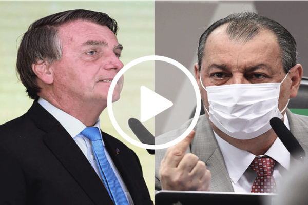Bolsonaro critica Omar Aziz e dispara: "O cara que desviou 260 milhões da saúde e está investigando a saúde. "