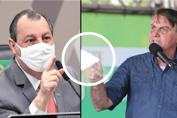 Bolsonaro critica Omar Aziz e diz que CPI é uma vergonha