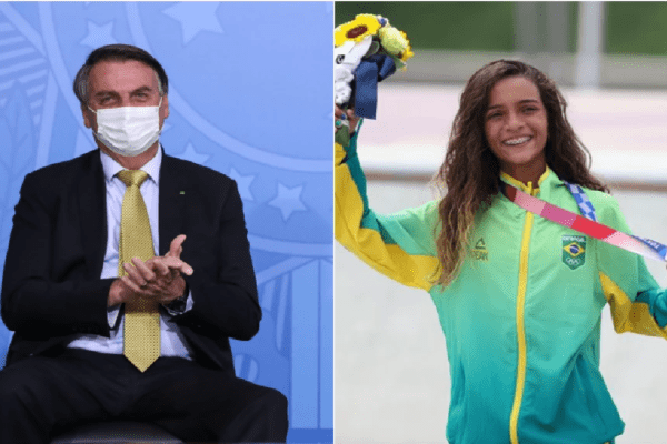 Bolsonaro parabeniza Rayssa Leal: ‘Orgulho para todos nós’
