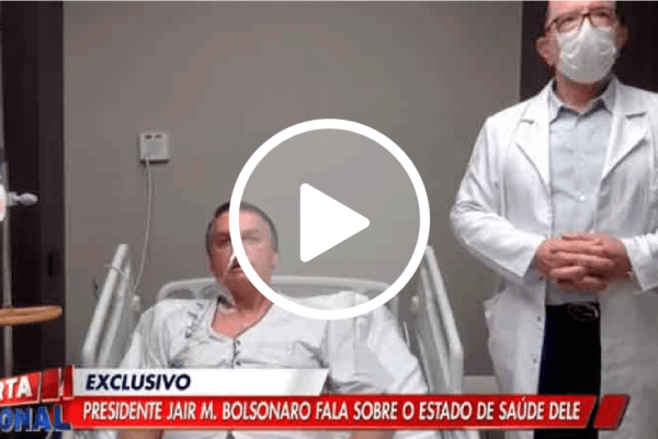 Bolsonaro tira sonda e "Cirurgia está descartada por enquanto porque o intestino começou a funcionar”