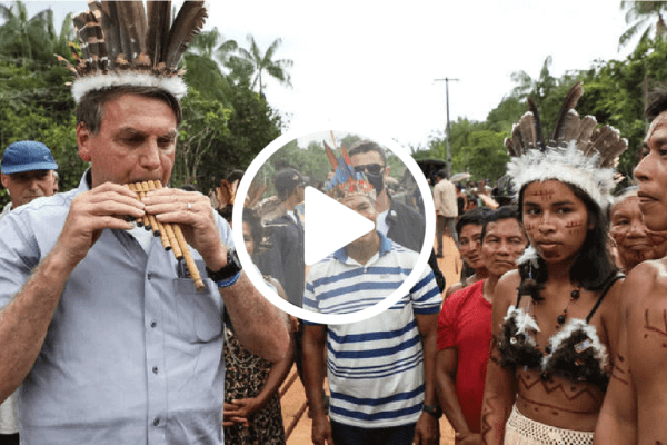 Bolsonaro diz que governo quer "cada vez mais estimular que os índios se integrem a sociedade"