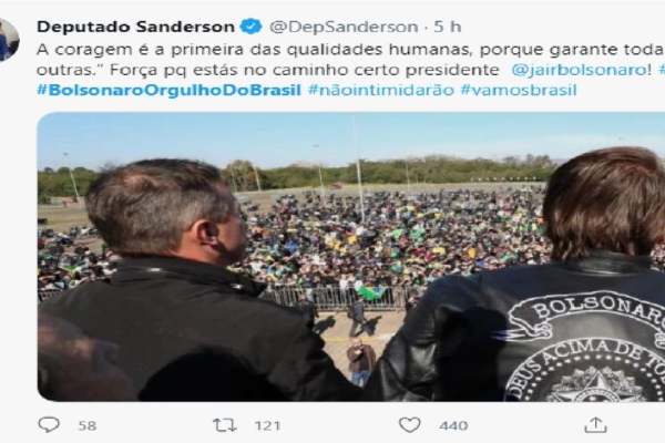 Web volta a se unir em apoio ao Presidente e diz: #BolsonaroOrgulhoDoBrasil