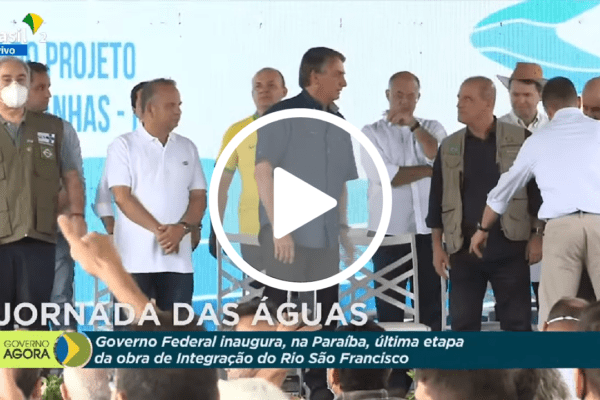 Bolsonaro inaugura última etapa da Transposição do Rio São Francisco na Paraíba