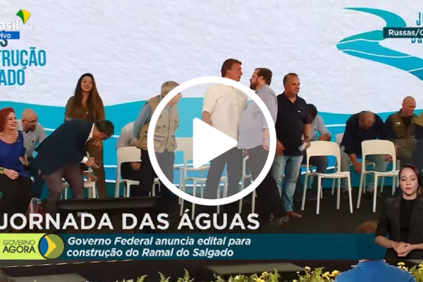 No Ceará, Governo Federal anuncia investimento de R$ 600 milhões para construção do Ramal do Salgado