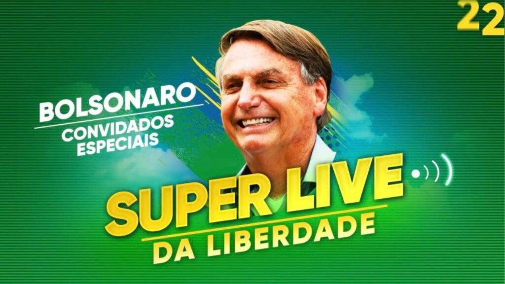 Live da Liberdade do Presidente Bolsonaro com Neymar JR, Nícolas Zema e Convidados Ultrapassa 1,1 Milhão de Espectadores ao vivo