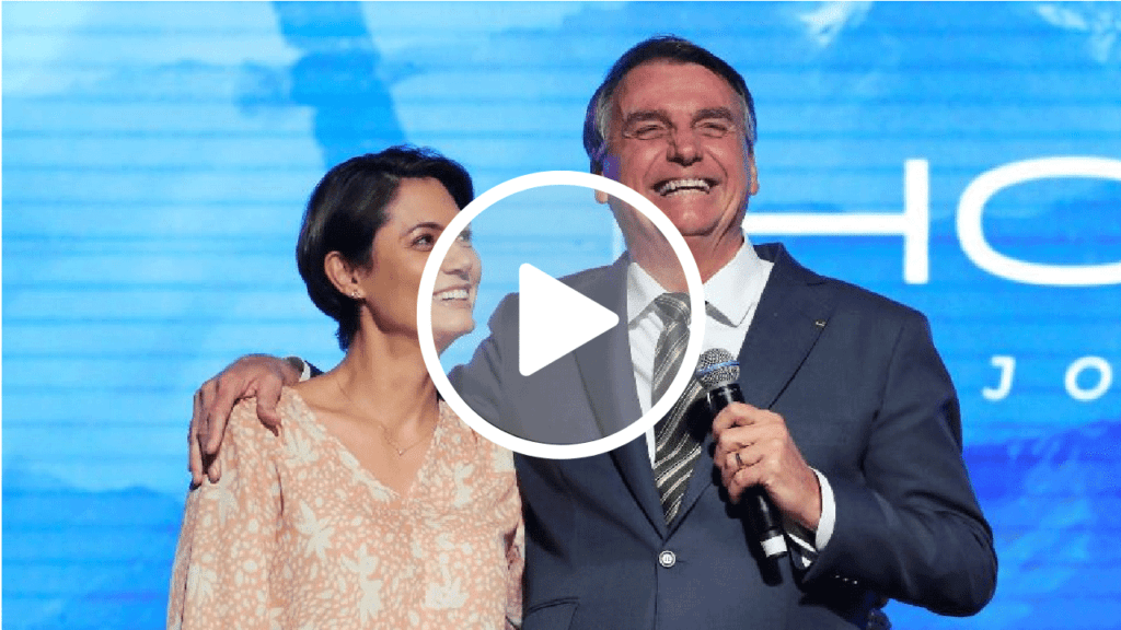Michelle celebra 15 anos de seu casamento com Bolsonaro