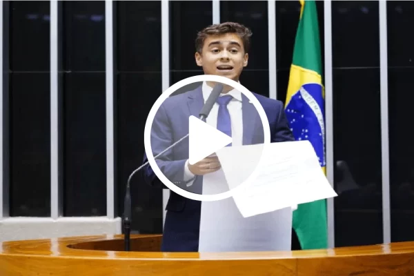 Nikolas Ferreira lista primeiras ações de Lula em discurso na Câmara