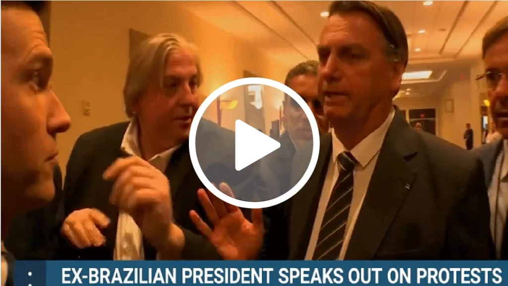 À imprensa americana, Bolsonaro diz ter certeza que a esquerda planejou o 8 de janeiro