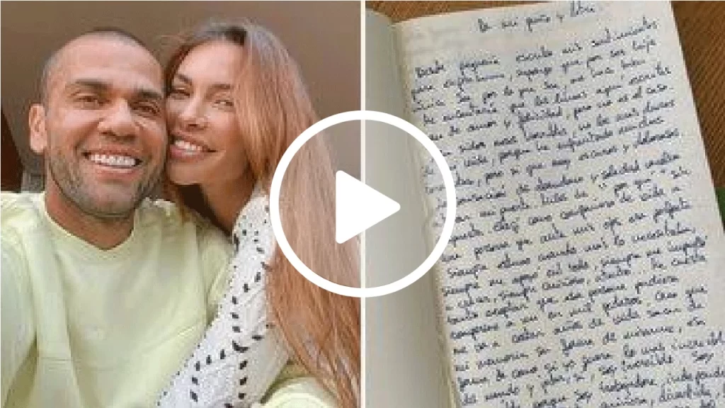 Esposa de Daniel Alves escreve carta em que anuncia separação: “Abandono e solidão”