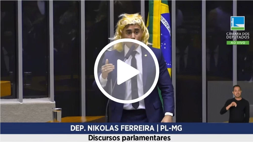 Após peruca na tribuna e ironizar trans, Nikolas vira alvo de pedido de cassação pela bancada do PSB na Câmara