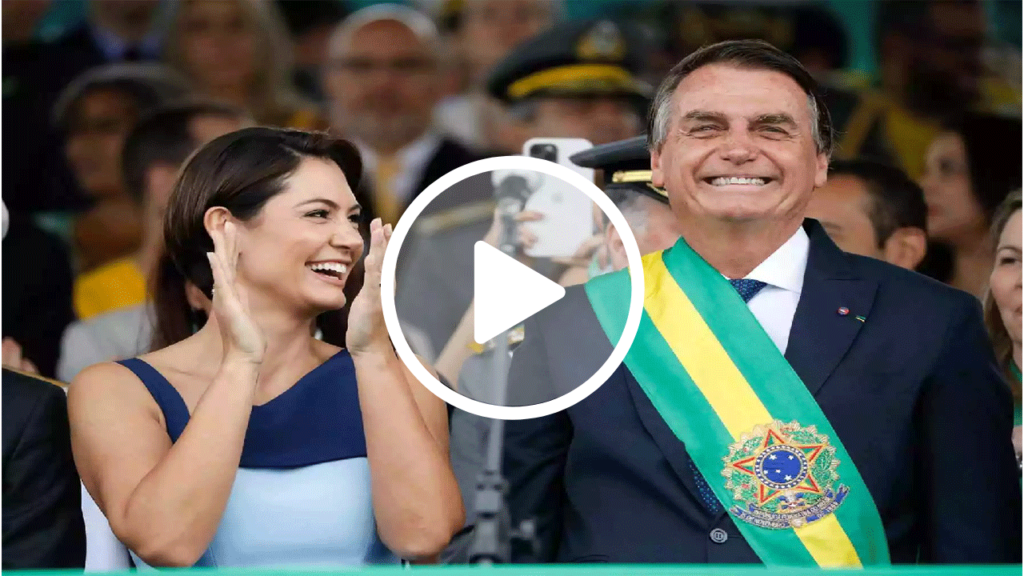 Bolsonaro se impressiona com desenvoltura política de Michelle
