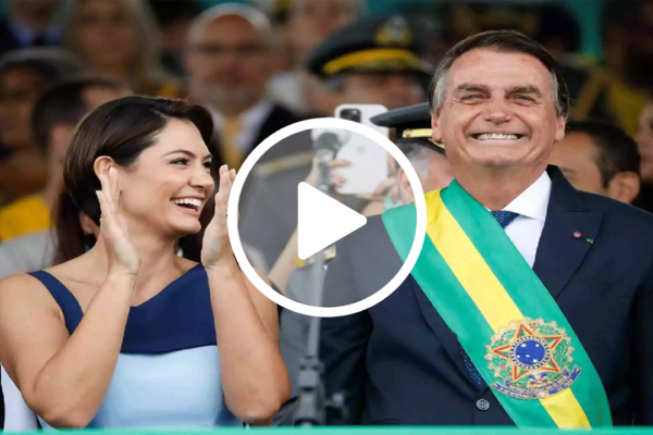 Bolsonaro se impressiona com desenvoltura política de Michelle