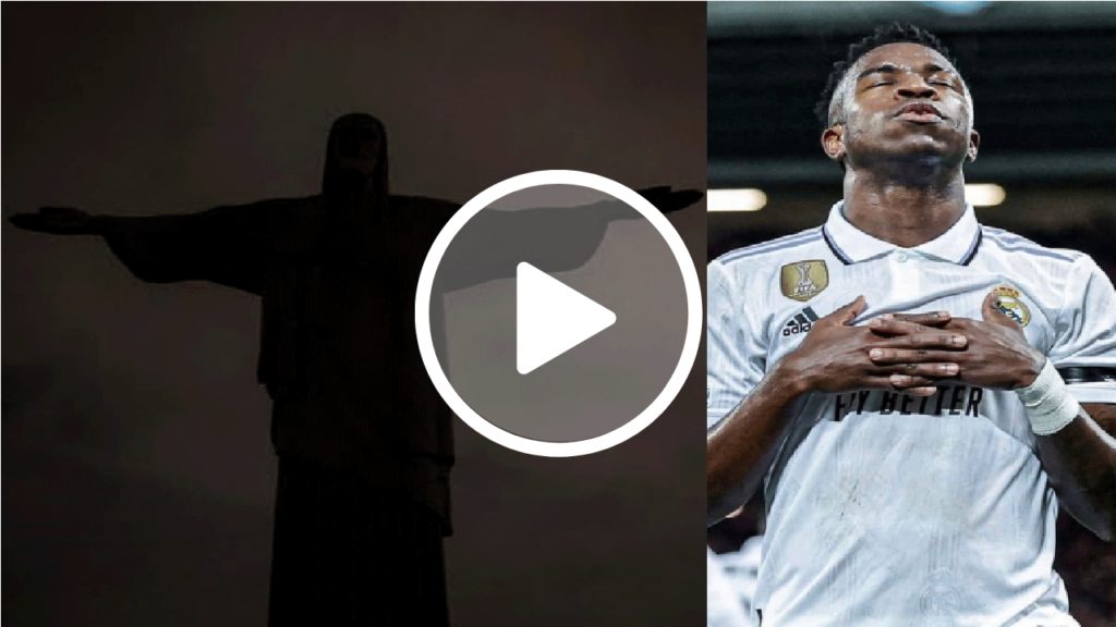 Luzes do Cristo Redentor são apagadas em solidariedade ao jogador Vini Jr. que sofreu racismo na Espanha
