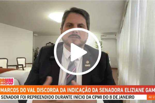 Marcos do Val critica Eliziane Gama na relatoria da CPMI do 8 de Janeiro: ’20 anos de amizade com Dino’